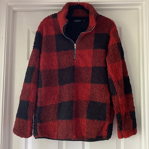 Amazon Fashion Plaid Fleece-Medium - Picture 8 of 11